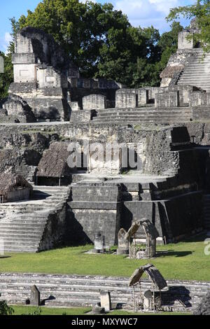 Nördlich der Akropolis, Tikal, Maya Stadt Guatemala Stockfoto