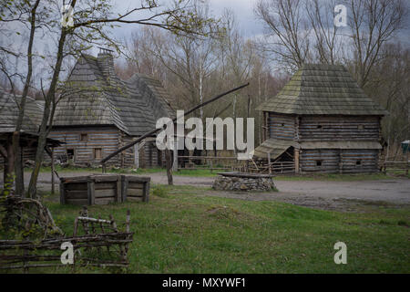 Mittelalterliches Dorf, Prag, Tschechische Republik aufgegeben. Stockfoto