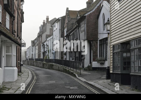 Alle Heiligen Straße, Altstadt von Hastings, East Sussex, England, Großbritannien Stockfoto