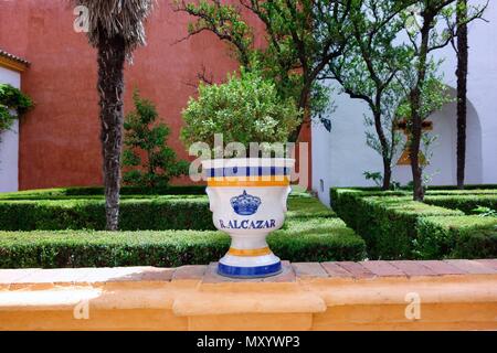 Alaczar Palast Sevilla Stockfoto