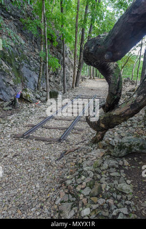 Hellfire Pass Memorial Eisenbahn Provinz Kanchanaburi, Thailand Stockfoto