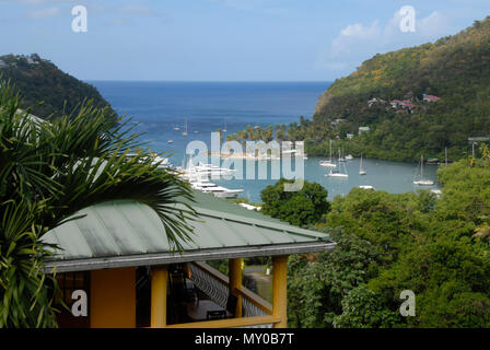 Marigot Bay, St. Lucia, Caribbean Stockfoto