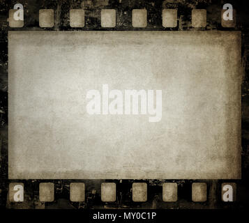 Grunge film Hintergrund. Schöne vintage Textur mit Platz für Text oder Bild. Stockfoto