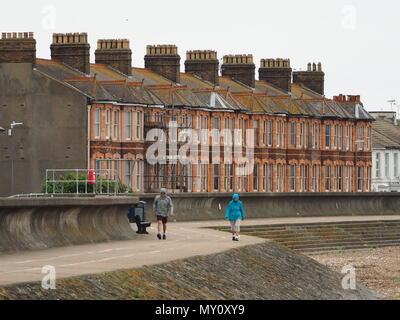 Sheerness, Kent, Großbritannien. 5. Juni 2018. UK Wetter: Grau, wolkig, windig und kalt Morgen in Sheerness, Kent. Credit: James Bell/Alamy leben Nachrichten Stockfoto