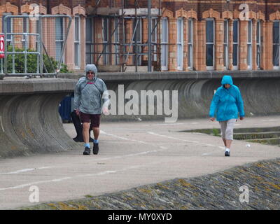 Sheerness, Kent, Großbritannien. 5. Juni 2018. UK Wetter: Grau, wolkig, windig und kalt Morgen in Sheerness, Kent. Credit: James Bell/Alamy leben Nachrichten Stockfoto