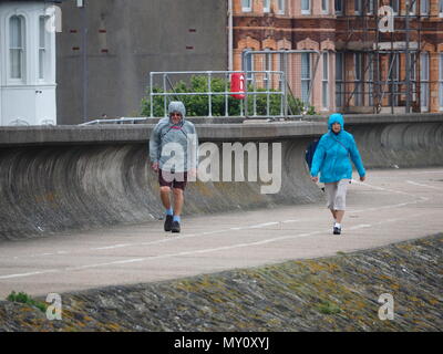 Sheerness, Kent, Großbritannien. 5. Juni 2018. UK Wetter: Grau, wolkig, windig und kalt Morgen in Sheerness, Kent. Credit: James Bell/Alamy leben Nachrichten Stockfoto