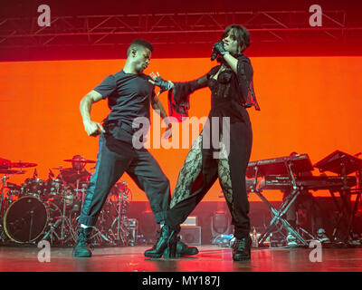 Glasgow, UK. 5 Jun, 2018. Kubanisch-amerikanischen Sänger und Songwriter Camila Cabello in Konzert in der O2 Academy Glasgow, Großbritannien 5th Juni 2018 Credit: Stuart Westwood/Alamy leben Nachrichten Stockfoto