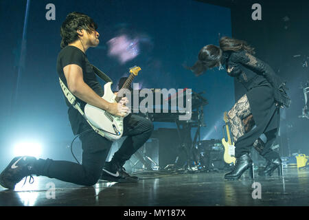 Glasgow, UK. 5 Jun, 2018. Kubanisch-amerikanischen Sänger und Songwriter Camila Cabello in Konzert in der O2 Academy Glasgow, Großbritannien 5th Juni 2018 Credit: Stuart Westwood/Alamy leben Nachrichten Stockfoto