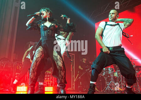 Glasgow, UK. 5 Jun, 2018. Kubanisch-amerikanischen Sänger und Songwriter Camila Cabello in Konzert in der O2 Academy Glasgow, Großbritannien 5th Juni 2018 Credit: Stuart Westwood/Alamy leben Nachrichten Stockfoto