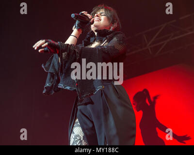 Glasgow, UK. 5 Jun, 2018. Kubanisch-amerikanischen Sänger und Songwriter Camila Cabello in Konzert in der O2 Academy Glasgow, Großbritannien 5th Juni 2018 Credit: Stuart Westwood/Alamy leben Nachrichten Stockfoto