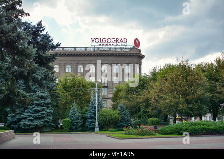 Russland, Wolgograd, Mai 12, 2018 Hotel Gebäude Stockfoto