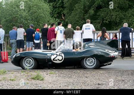 1955 Jaguar D-Type (393 RW) Stockfoto