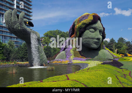 Anlage Skulptur, Mutter Erde, Gatineau, Provinz Quebec, Kanada Stockfoto