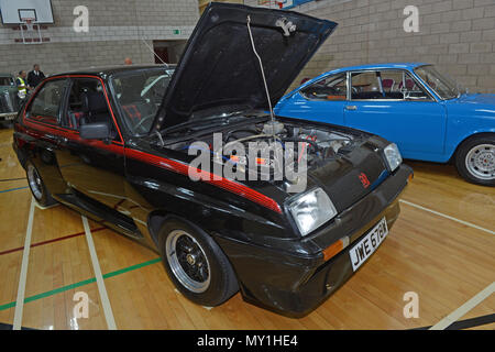 Vauxhall Chevette HSR Classic Rallye Auto an der Shetland Classic Car Show 2018 Stockfoto