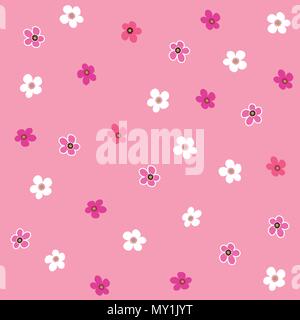 Nahtlose rosa Blume-Muster Stock Vektor