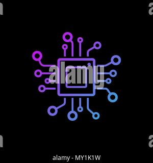 Technologie Logo Template Design Vector, Emblem, die Konzeption, kreative Symbol Stock Vektor