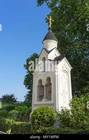 In Jalta auf der Krim - Mai 30, 2016: Das Haus der Kirche der Romanow-dynastie in Livadiya Stockfoto