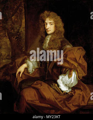 . Englisch: Porträt von Sir Charles Sedley, von Sir Godfrey Knellor (Datum unbekannt, aber Thema im Jahre 1723 starb). 15. April 2012. Sir Godfrey Kneller (1646-1723) 489 Sir Charles Sedley von Sir Godfrey Kneller Stockfoto