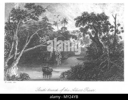 . Dies ist eine Abbildung mit dem Titel 'South Zweig der Albert" aus Band 1 von John Lort Stokes 1846 Buch Entdeckungen in Australien. 1846. G. Gore 496 South Zweig der Albert (Entdeckungen in Australien) Stockfoto