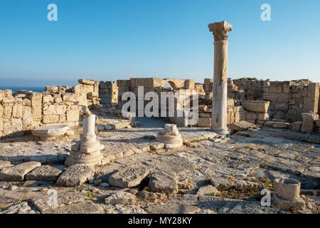 Alte römische Ruinen bei Kourion an der Südküste von Die Republik Zypern Stockfoto