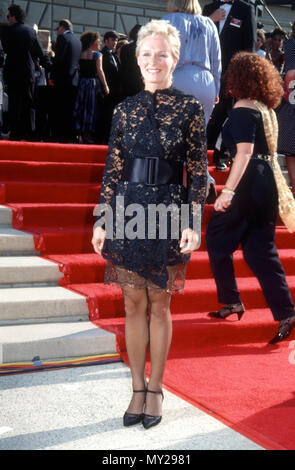 PASADENA, Ca - 25. August: Schauspielerin Glenn Close nimmt an der 43. jährlichen Primetime Emmy Awards am 25. August 1991 in Pasadena Civic Auditorium in Pasadena, Kalifornien. Foto von Barry King/Alamy Stock Foto Stockfoto