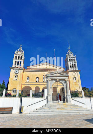 Alte Kirche in Lefkes, traditionelles Dorf, Paros, Griechenland Stockfoto