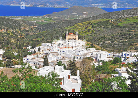 Schönes Dorf auf der Insel Paros, Griechenland Stockfoto