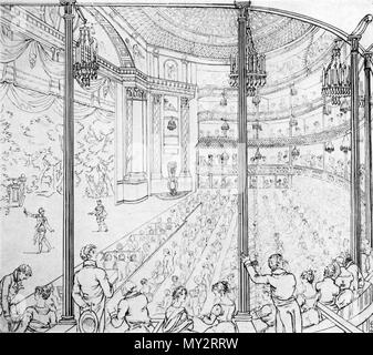 525 Theatre Royal Drury Lane 1813 Stockfoto