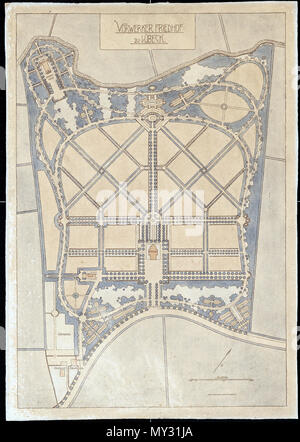 . English: Erwin Barth (1880-1933), vorwerker Friedhof, Lübeck: Grundriss des Entwurfs als Einzeichnung in den Bestandsplan der Anlage1: 1000, Maßstabsleiste. Lithographie aquarelliert auf Karton, 75,90 x 53,00 cm (incl. Scanrand). Architekturmuseum der Technischen Universität Berlin Inv. Nr. 40496. 1906. Erwin Barth (1880 - 1933) Beschreibung Deutsche Garden Designer Datum der Geburt / Tod 1880 1933 Ort der Geburt / Todes Lübeck Berlin Ort Schloss Charlottenburg; Lübeck Authority control: Q 100653 VIAF: 52786280 ISNI: 0000 0000 83828681 ULAN: 500230861 82134689 LCCN: n GND: 1300 Stockfoto