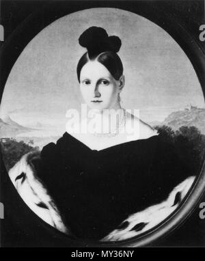 . English: Maria Antonietta von Bourbon-Sizilien (1814-1898), königliche Prinzessin von Neapel-Sizilien, grossherzogin von Toskana, Frau von Großherzog Leopold II. von Österreich-Toskana. Werk von Giuseppe Bezzuoli (1784-1855), Originalwerk ist in der Galleria d'Arte Moderna, Florenz, Italen. Englisch: Maria Antonia von Bourbon-Two Sizilien (1814-1898), königlicher Princesse von Bourbon-Two - Sizilien, Großherzogin von Toskana, Gemahlin von Leopold II. von Habsburg-Lothringen, Großherzog der Toskana. Portrait Gemälde von Giuseppe Bezzuoli (1784-1855), originalen Kunstwerken in der Galleria d'Arte Moderna, Florenz, Ita Stockfoto