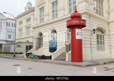 Das Asian Civilisations Museum in Empress Hotel, Singapur Stockfoto