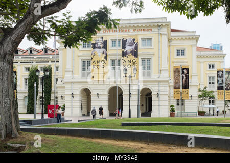 Das Asian Civilisations Museum in Empress Hotel, Singapur Stockfoto