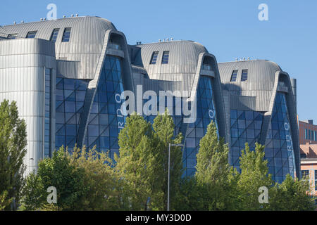 Kraftwerk komplexe Sanierung als Teil der 'Neuen Mitte von Lodz" Projekt Stockfoto