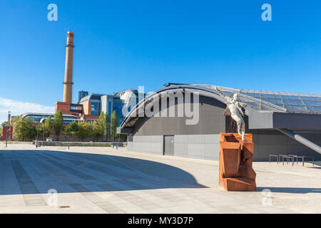 Kraftwerk komplexe Sanierung als Teil der 'Neuen Mitte von Lodz" Projekt Stockfoto