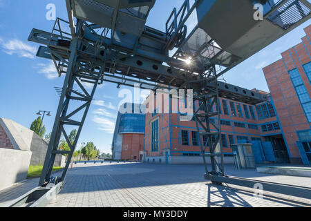 Kraftwerk komplexe Sanierung als Teil der 'Neuen Mitte von Lodz" Projekt Stockfoto