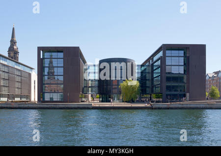 Der Hafenseite des Dänischen Ministeriums Gebäude in Kopenhagen, Dänemark. Stockfoto