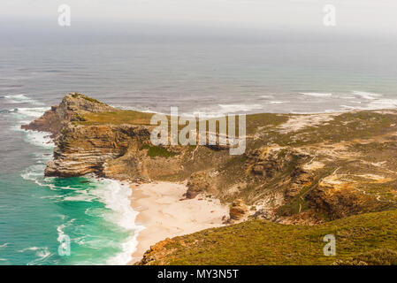 Panorama des Kap der Guten Hoffnung in Südafrika. Das Foto ist von Cape Point. Stockfoto