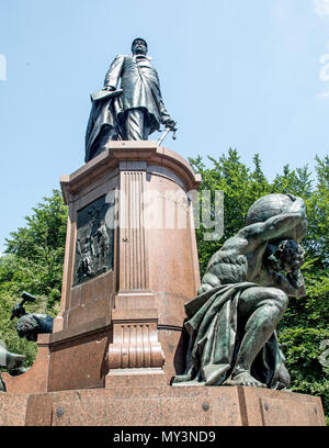 Bronzestatue von Bismark Berlin Deutschland Stockfoto