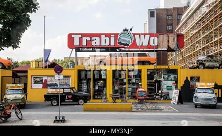 Trabant Welt Berlin Deutschland Stockfoto