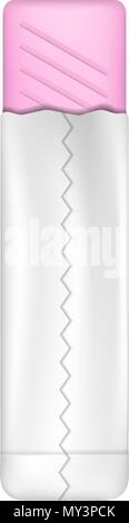 Halfopen Gummi stick Mockup, realistischen Stil Stock Vektor