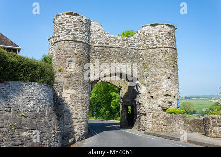 13. Jahrhundert Die Litze Tor, Strand Hill, Winchelsea, East Sussex, England, Vereinigtes Königreich Stockfoto