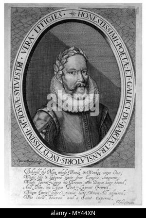 . Englisch: Joshua Sylvester (1563-1618) 1614-1615 veröffentlicht. Cornelis Van Dalen, nach unbekannten Künstlers 283 Joshua Sylvester Stockfoto