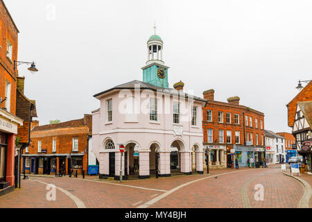 Die pepperpot ehemaliges Rathaus, Godalming, einer kleinen historischen Stadt in der Nähe von Guildford, Surrey, Südosten, England, Grossbritannien Stockfoto