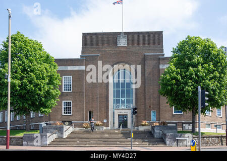 Tunbridge Wells Borough Council Rathaus, Mount Pleasant Road, Royal Tunbridge Wells, Kent, England, Vereinigtes Königreich Stockfoto