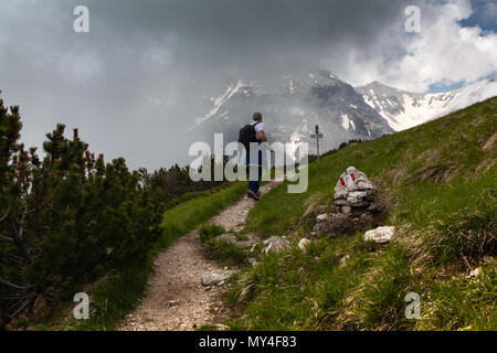 Trakking in National Park o Majella Abbruzzo Stockfoto