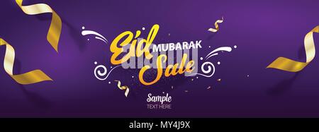 Eid Mubarak Verkauf social media Cover vector Template Design Stock Vektor