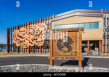 Wei Wai Kum First Nation, Verwaltung, Campbell River, British Columbia, Kanada. Stockfoto