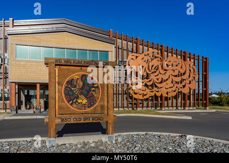 Wei Wai Kum First Nation, Verwaltung, Campbell River, British Columbia, Kanada. Stockfoto