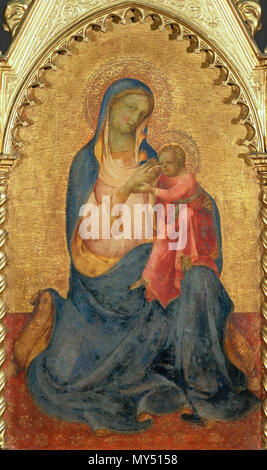 . Englisch: Lorenzo Monaco, die Madonna der Demut, 1415, Louvre. 7. April 2009, 01:00:00 15 5 Lorenzo Monaco, die Madonna der Demut, 1415, Louvre Stockfoto