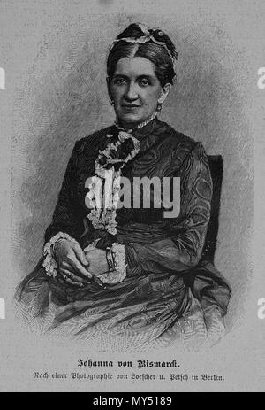 . Deutsch: Johanna von Bismarck. 1894 / eine Kulturgeschichte von Löscher und Petsch 278 Johanna. bismarck Stockfoto